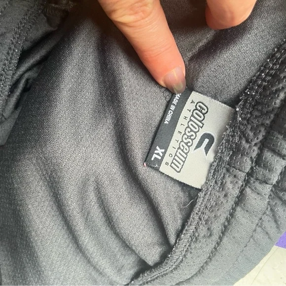 LSU MENS TIGERS GRAY PURPLE TRACK PANTS POCKETS DRAWSTRING LOUNGE SLEEP ATHLETIC - Picture 9 of 14